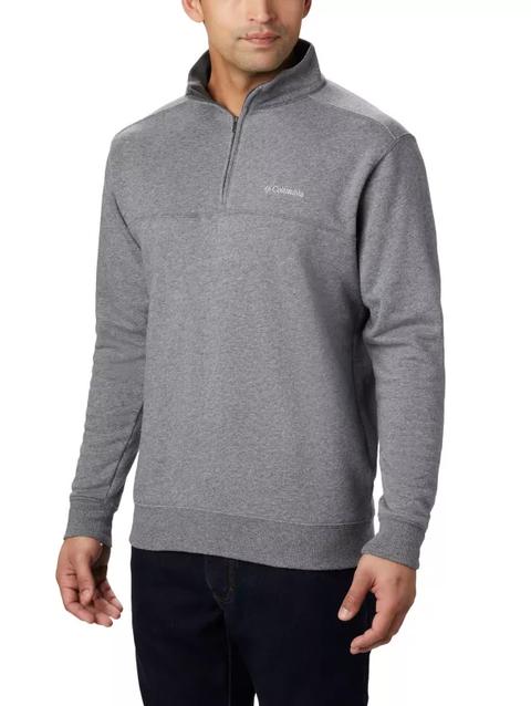 Men's Hart Mountain™ II Half Zip Sweatshirt - Tall Charcoal Heather