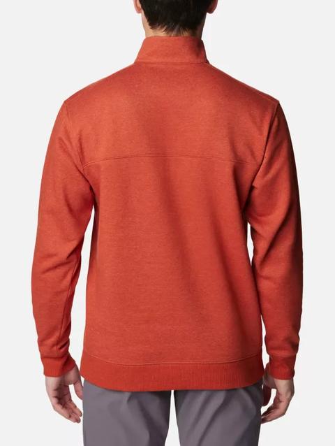 Men's Hart Mountain™ II Half Zip Sweatshirt - Tall Warp Red Heather