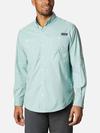 Men’s PFG Super Tamiami™ Long Sleeve Shirt Aqua Tone Gingham