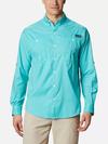 Men’s PFG Super Tamiami™ Long Sleeve Shirt Bright Aqua Gingham