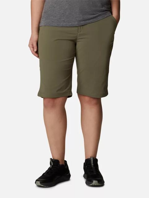 Women's Anytime Outdoor™ Long Shorts - Plus Size Stone Green