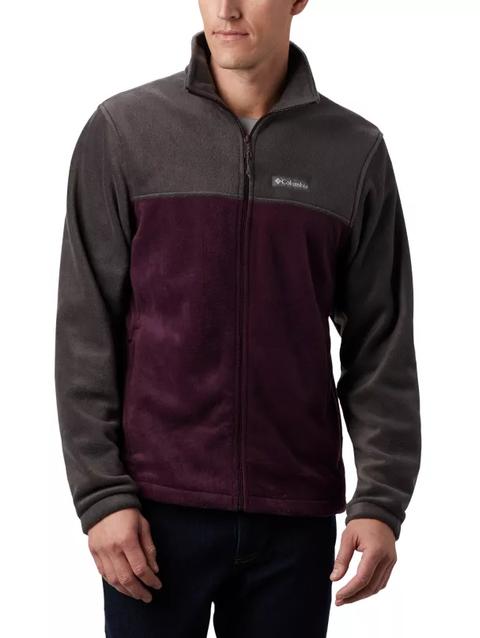 Men’s Steens Mountain™ 2.0 Full Zip Fleece Jacket - Big Shark, Black Cherry