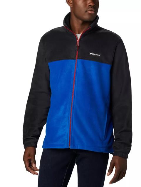 Men’s Steens Mountain™ 2.0 Full Zip Fleece Jacket - Big Black, Azul, Mountain Red