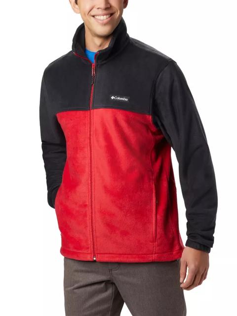 Men’s Steens Mountain™ 2.0 Full Zip Fleece Jacket - Tall Black, Mountain Red