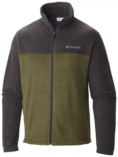 Men’s Steens Mountain™ 2.0 Full Zip Fleece Jacket - Tall Charcoal Hthr, Surplus Green