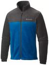 Men’s Steens Mountain™ 2.0 Full Zip Fleece Jacket - Tall Charcoal Heather, Marine Blue