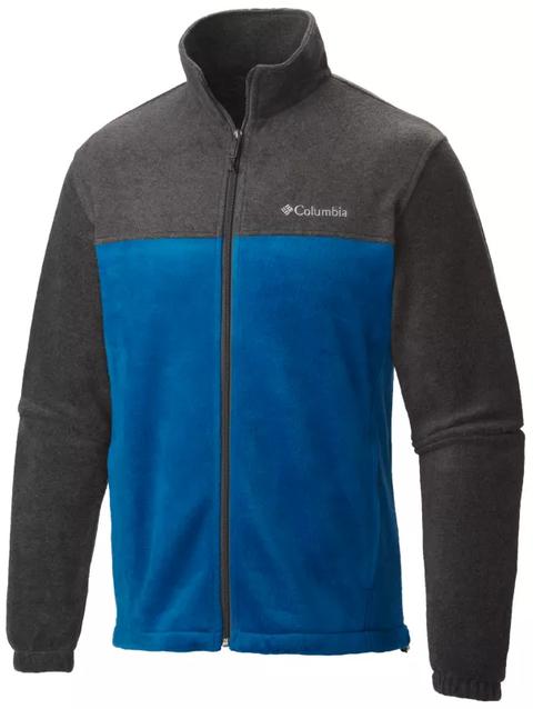 Men’s Steens Mountain™ 2.0 Full Zip Fleece Jacket - Tall Charcoal Heather, Marine Blue