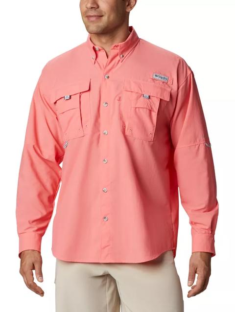 Men’s PFG Bahama™ II Long Sleeve Shirt Salmon