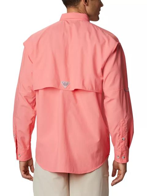 Men’s PFG Bahama™ II Long Sleeve Shirt Salmon