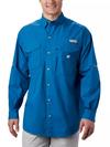 Men’s PFG Bonehead™ Long Sleeve Shirt - Big Dark Pool