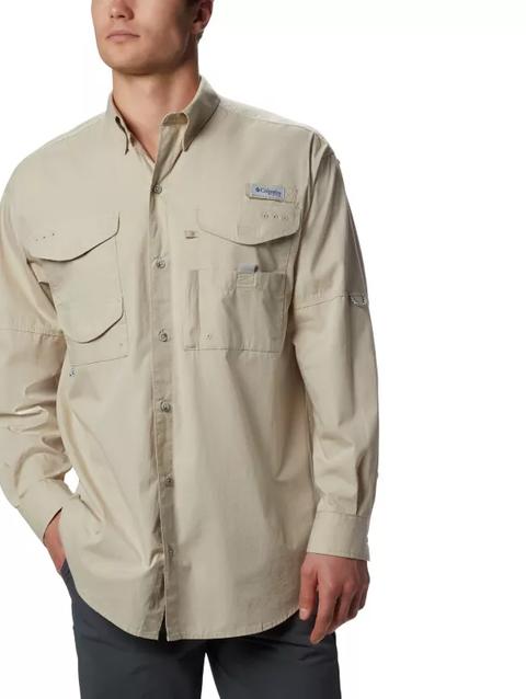 Men’s PFG Bonehead™ Long Sleeve Shirt - Tall Fossil