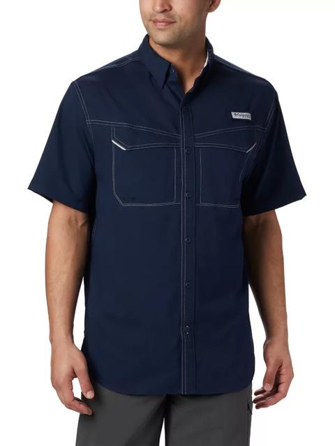 Men's PFG Low Drag Offshore™ Short Sleeve Shirt - Big Collegiate Navy