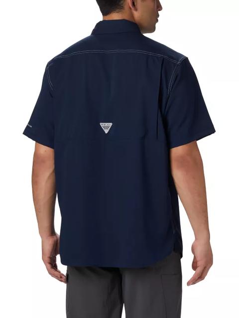 Men's PFG Low Drag Offshore™ Short Sleeve Shirt - Big Collegiate Navy