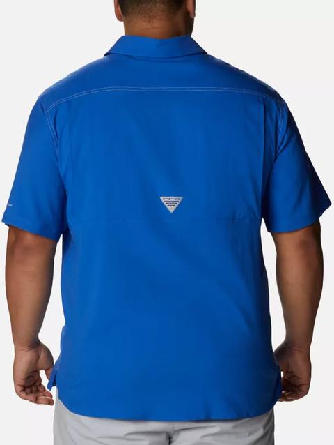 Men's PFG Low Drag Offshore™ Short Sleeve Shirt - Big Vivid Blue