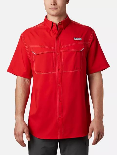 Men's PFG Low Drag Offshore™ Short Sleeve Shirt - Big Red Spark