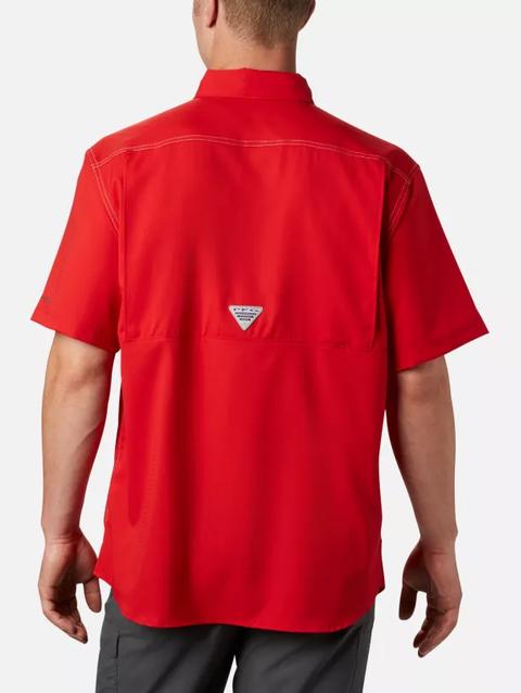 Men's PFG Low Drag Offshore™ Short Sleeve Shirt - Big Red Spark