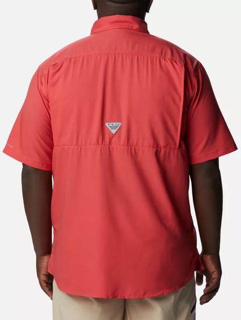 Men's PFG Low Drag Offshore™ Short Sleeve Shirt - Big Sunset Red