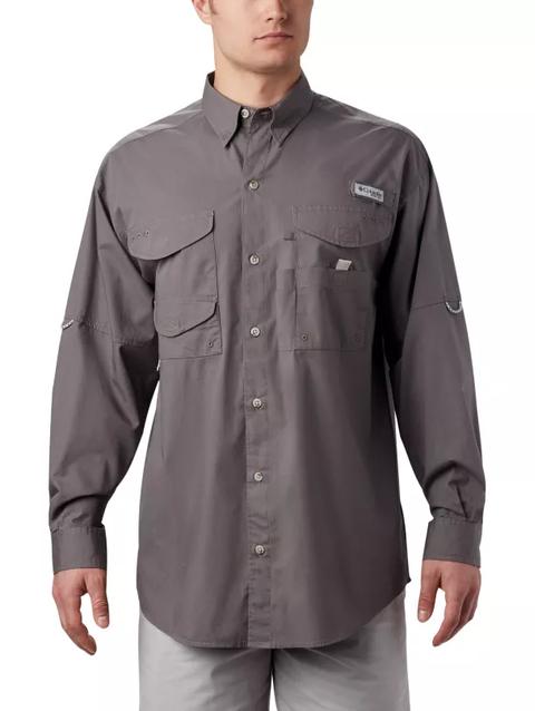 Men’s PFG Bonehead™ Long Sleeve Shirt - Tall City Grey