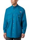 Men’s PFG Bonehead™ Long Sleeve Shirt - Tall Dark Turquoise