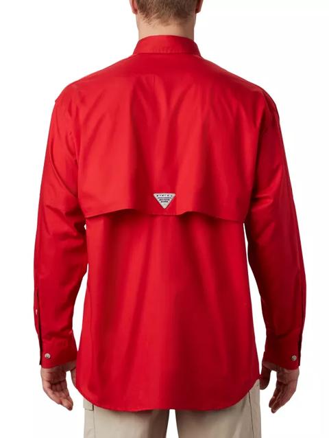 Men’s PFG Bonehead™ Long Sleeve Shirt - Tall Red Spark