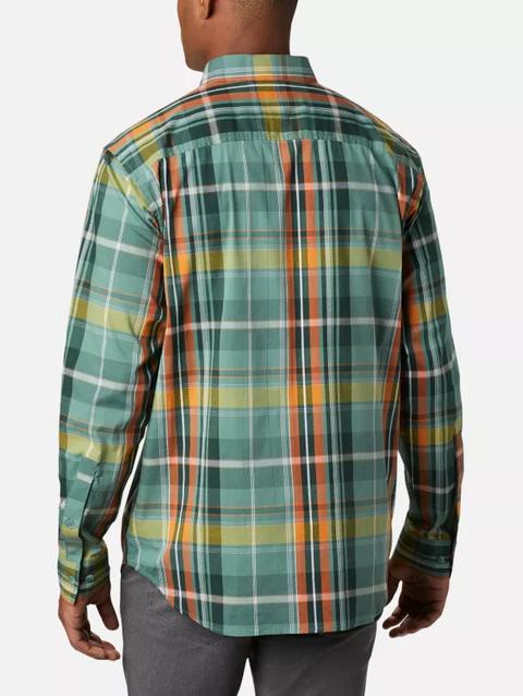 Men’s Rapid Rivers™ II Long Sleeve Shirt - Tall Thyme Green Oversize Plaid