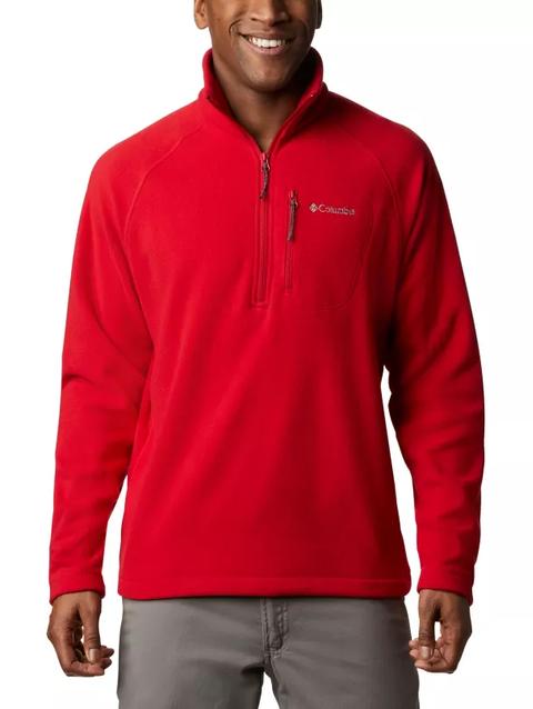 Men's Fast Trek™ III Half Zip Fleece Pullover Mountain Red