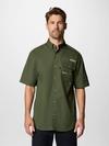 Men's PHG Sharptail™ Short Sleeve Shirt Surplus Green, Timberwoods Camo