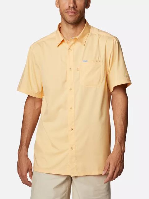 Men’s PFG Slack Tide™ Camp Shirt - Tall Cocoa Butter