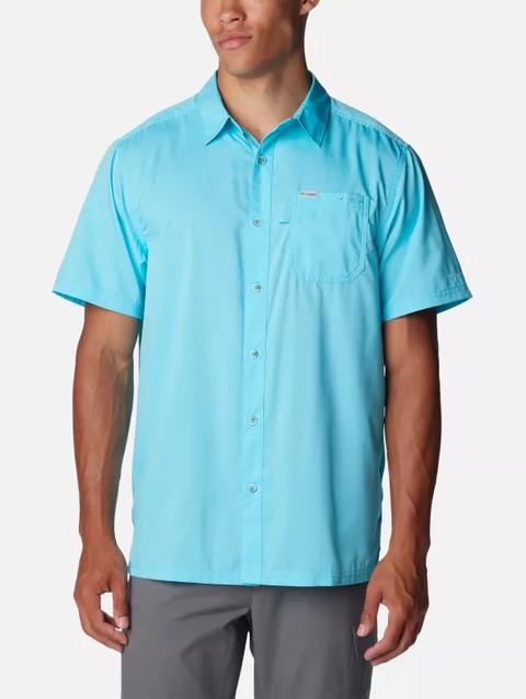 Men’s PFG Slack Tide™ Camp Shirt - Tall Opal Blue