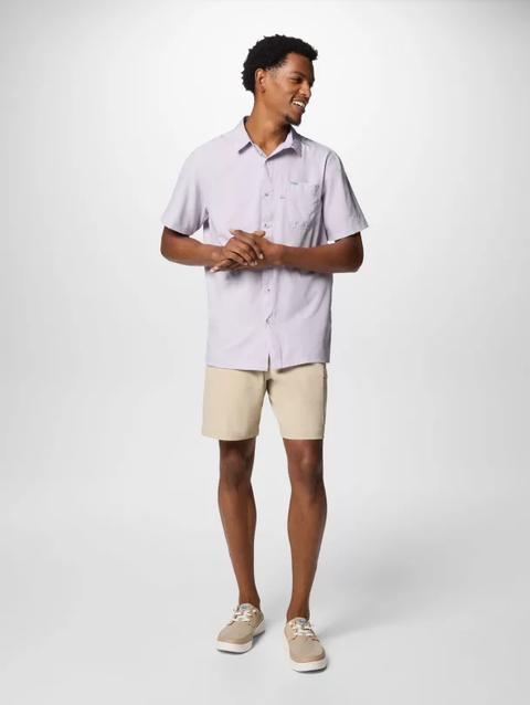 Men’s PFG Slack Tide™ Camp Shirt - Tall Lavender Pearl