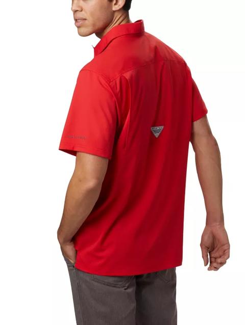 Men’s PFG Slack Tide™ Camp Shirt - Tall Red Spark