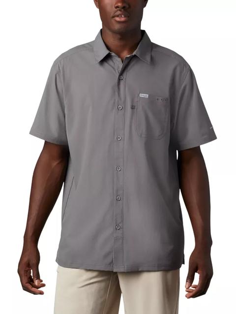 Men’s PFG Slack Tide™ Camp Shirt - Tall City Grey