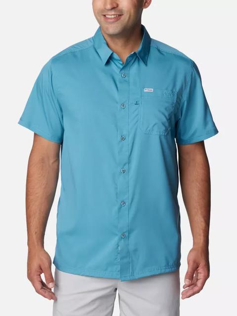 Men’s PFG Slack Tide™ Camp Shirt - Tall Canyon Blue