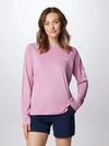 Women's PFG Tidal Tee™ II Long Sleeve Shirt Minuet, Tiki Pink Logo