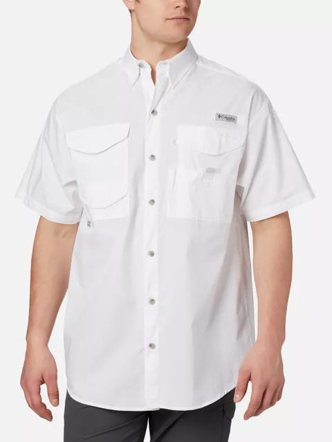 Men’s PFG Bonehead™ Short Sleeve Shirt - Tall White