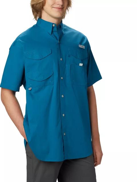 Men’s PFG Bonehead™ Short Sleeve Shirt - Tall Dark Turquoise