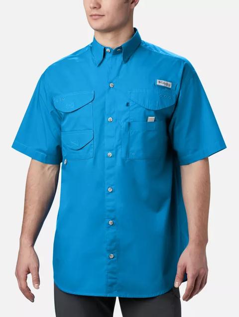 Men’s PFG Bonehead™ Short Sleeve Shirt - Tall Compass Blue