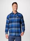 Men's Cornell Woods™ Flannel Long Sleeve Shirt Collegiate Navy Ombre Buffalo