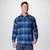 Men's Cornell Woods™ Flannel Long Sleeve Shirt Collegiate Navy Ombre Buffalo