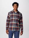 Men's Cornell Woods™ Flannel Long Sleeve Shirt Collegiate Navy Classic Multi Tartan