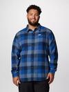 Men's Cornell Woods™ Flannel Long Sleeve Shirt - Big Collegiate Navy Ombre Buffalo