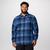 Men's Cornell Woods™ Flannel Long Sleeve Shirt - Big Collegiate Navy Ombre Buffalo