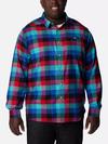 Men's Cornell Woods™ Flannel Long Sleeve Shirt - Big Bright Aqua Buffalo Check