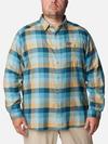 Men's Cornell Woods™ Flannel Long Sleeve Shirt - Big Stone Blue Buffalo Check