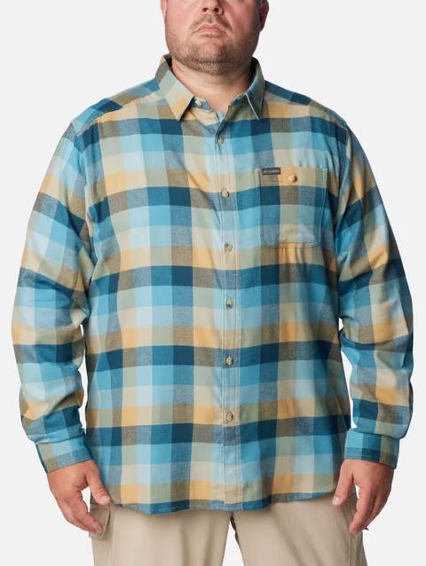 Men's Cornell Woods™ Flannel Long Sleeve Shirt - Big Stone Blue Buffalo Check