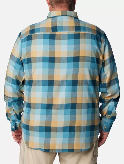 Men's Cornell Woods™ Flannel Long Sleeve Shirt - Big Stone Blue Buffalo Check