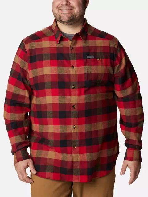 Men's Cornell Woods™ Flannel Long Sleeve Shirt - Big Red Jasper Buffalo Check