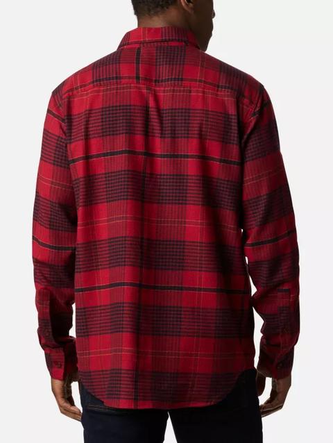 Men's Cornell Woods™ Flannel Long Sleeve Shirt - Big Red Jasper Ombre Plaid