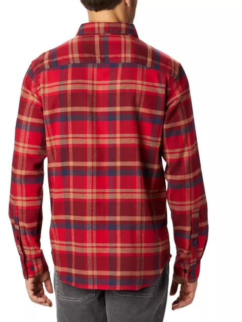 Men's Cornell Woods™ Flannel Long Sleeve Shirt - Big Mountain Red Medium Plaid