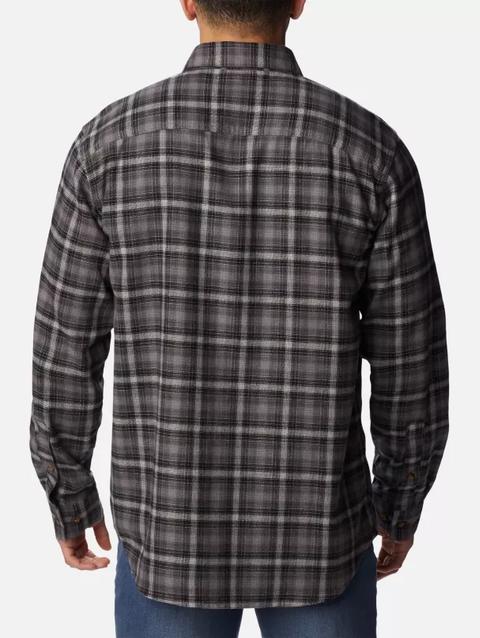 Men's Cornell Woods™ Flannel Long Sleeve Shirt - Tall City Grey Tartan Ombre